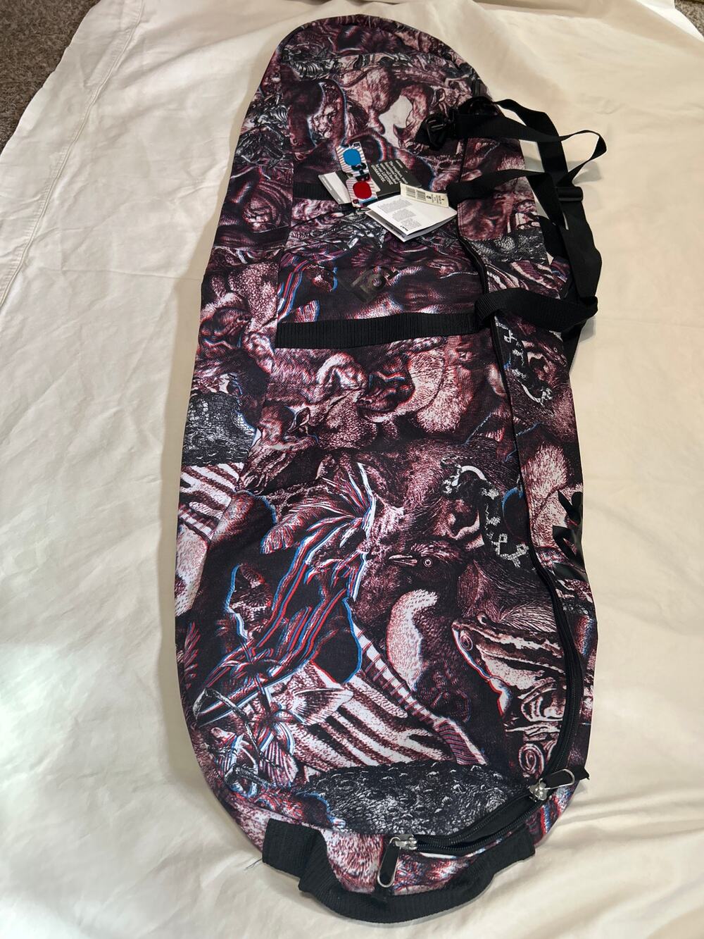 NEW Burton Space Sack Snowboard Bag 3D Monkey + 3D GLASSES 2012 RELEASE
